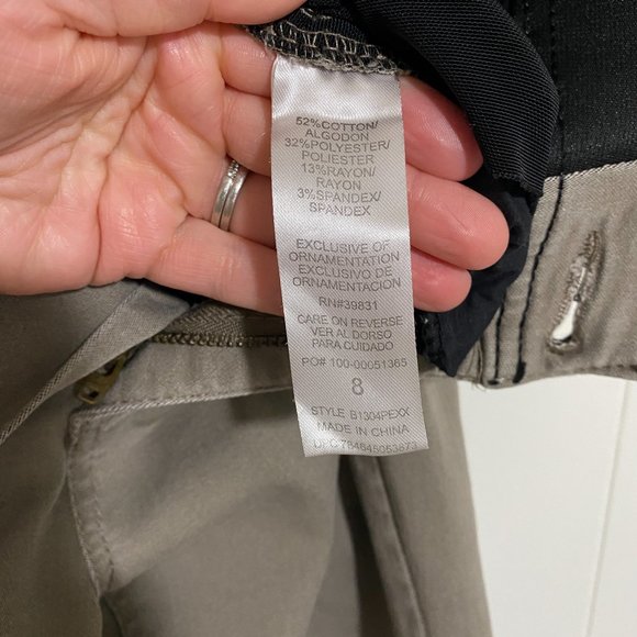 Democracy Ab Technology Light Gray/Brown Low Rise Stretch Skinny Jeans Size 8 - Picture 7 of 9